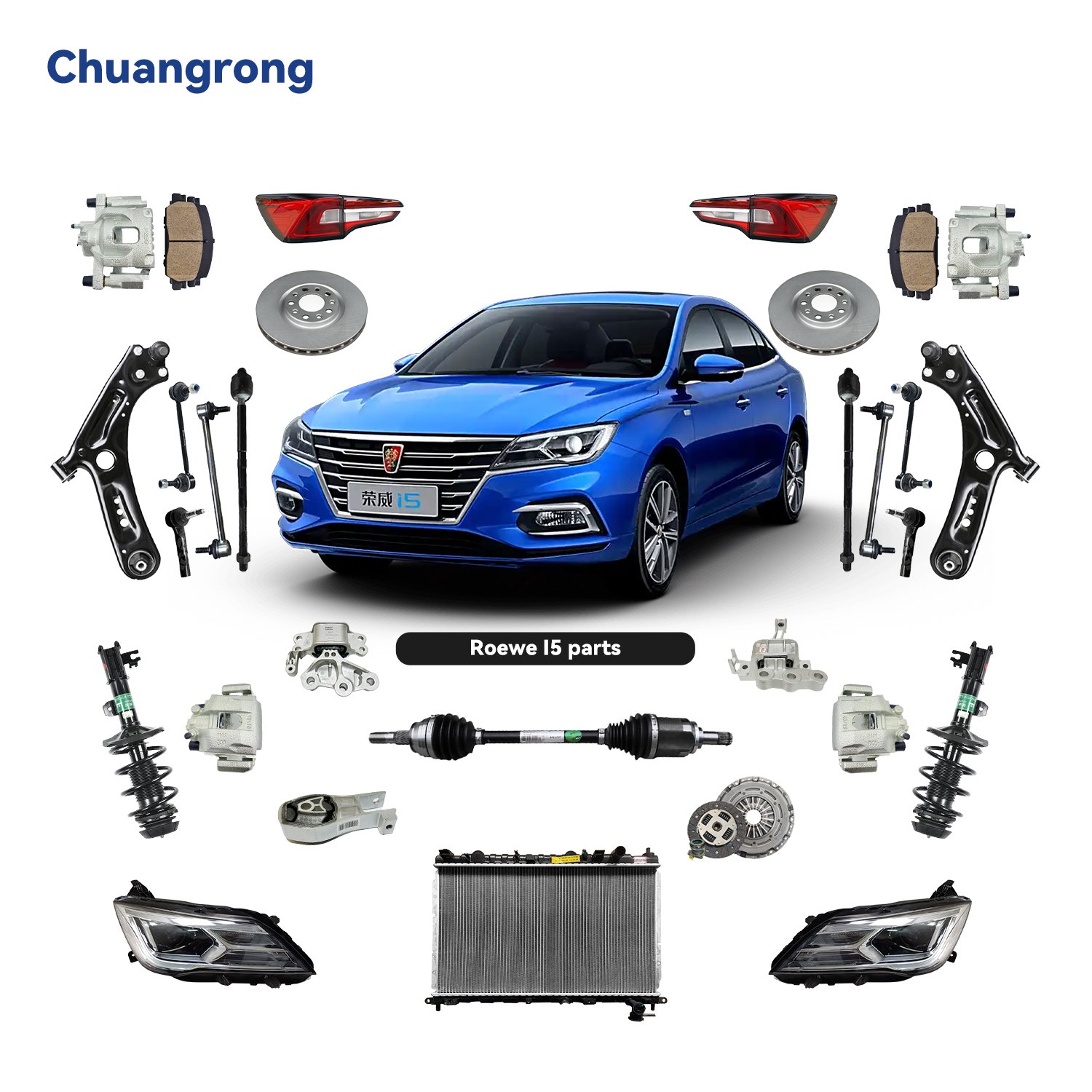 Roewe I5 High China Quality Whole Auto Parts Durable Ball Joint Headlights Efficient Radiator Brake Components Precision Safe